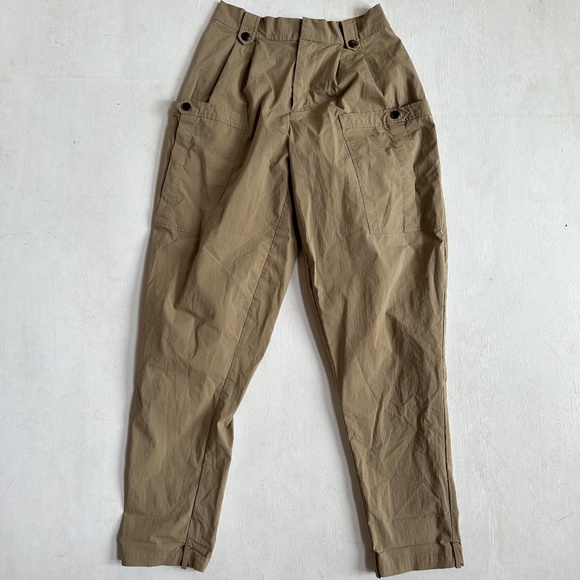 Gentle Herd Zoom Pocket Taper Cotton-Blend Ankle Pants - Picture 2 of 7